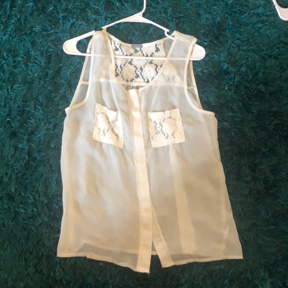 White tank top